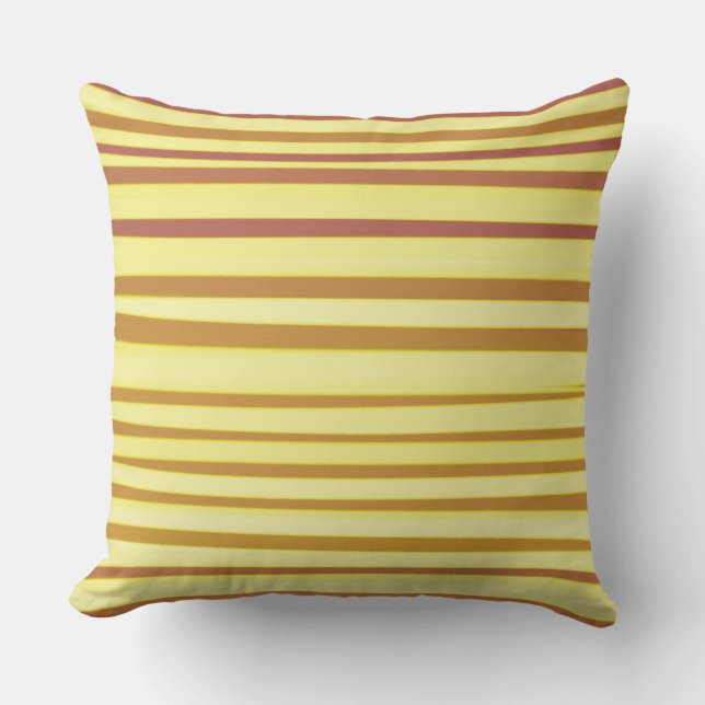 Coussin Jonquil Abstraites rayures (Recto)