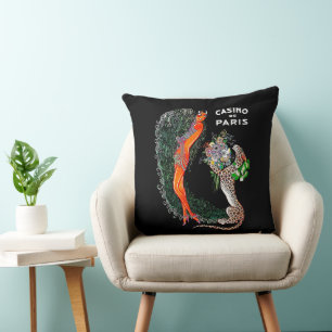 Coussin Josephine Baker Cheetah Jazz Age