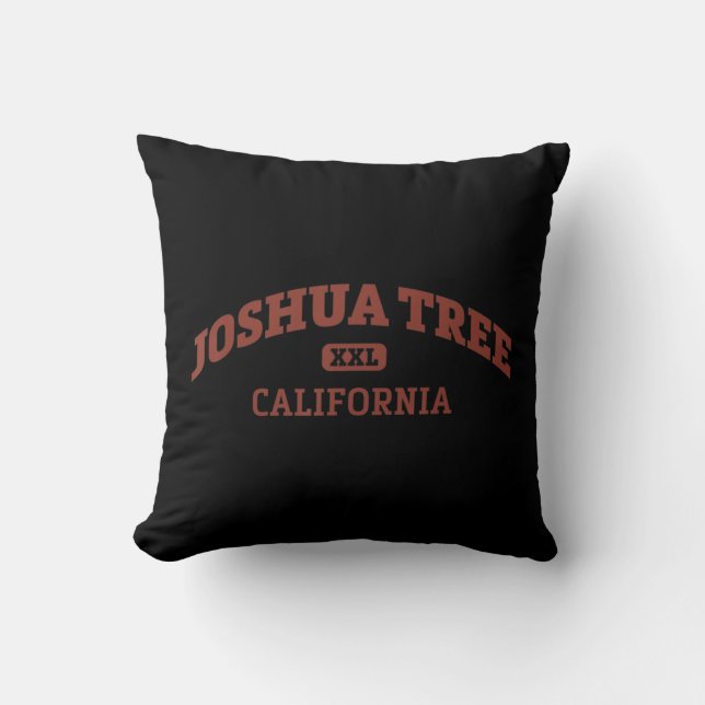 Coussin Joshua Tree College Style Rock Climbing Area Desig (Recto)