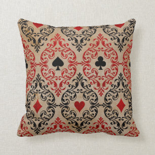 Coussin Jouer des costumes de carte et faire défiler le f