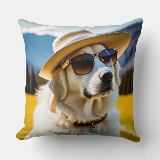 Coussin Jouer des oreillers, mignon chien (Recto)