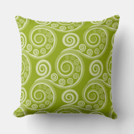 Coussin Jouer Été Vert Fern Frond Curl
