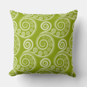 Coussin Jouer Été Vert Fern Frond Curl