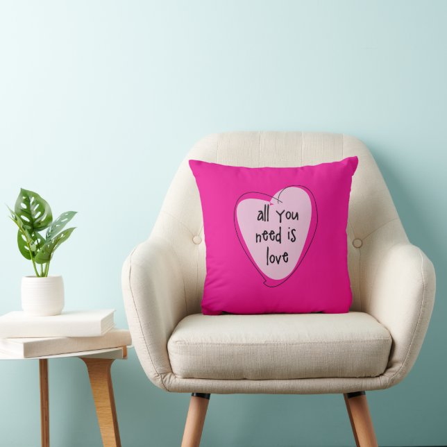 Coussin Jouer l'oreiller Saint Valentin Tout ce dont vous  (Chaise)