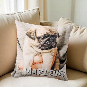 Coussin Jouer moderne simple Grunge Personnalisé Photo pou