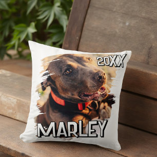 Coussin Jouer moderne simple Grunge Personnalisé Photo pou