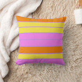 Coussin Jouer Retro Rainbow Stripes pour produit personnal