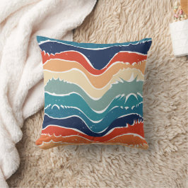 Coussin Jouer Retro Rainbow Stripes pour produit personnal