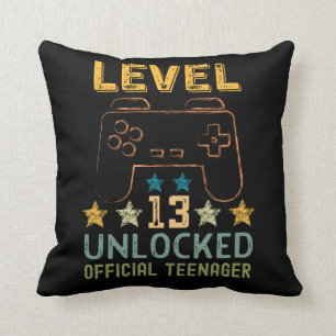 Coussin Joueur amusant officiel de niveau 13 déverrouillé