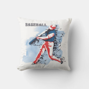 Coussin Joueur de baseball très Cool et coloré Swing