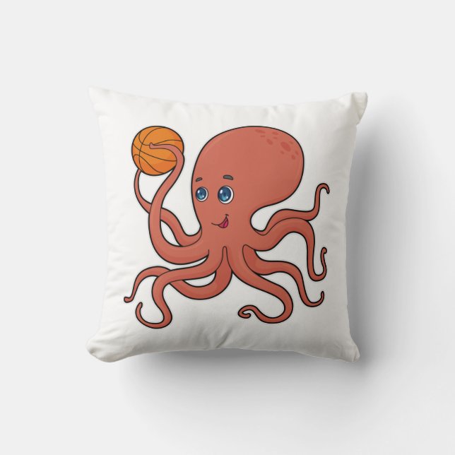 Coussin Joueur de basket-ball Octopus (Recto)
