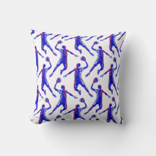 Coussin Joueur de basket Slam Dunk, Red and Blue Design