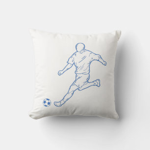 Coussin joueur de football