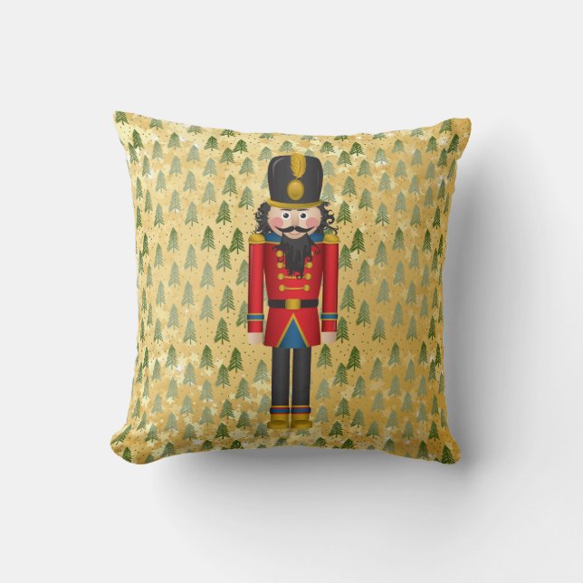 Coussin Joueur de noix Noël au soldat des fêtes de Noël (Recto)