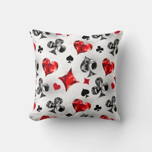 Coussin Joueur de poker Joueur de cartes de jouer costumes