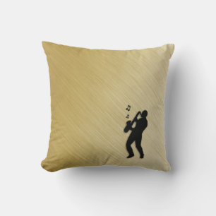 Coussin Joueur de saxophone