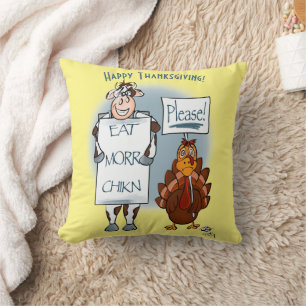 Coussin Jour d'Action de grâce Jaune de la Marine