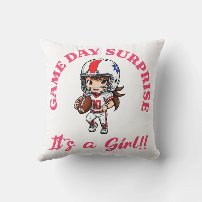 Coussin Jour de jeu Surprise pour les amateurs de football (Verso)
