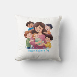 Coussin jour de la mère personnaliser Jeter l'oreiller