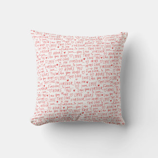 Coussin Jour de la Saint-Valentin Mots Romantiques
