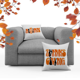 Coussin Jour de l'Action de grâce bonjour automne moderne 