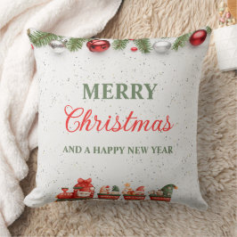 Coussin Jour de Noël moderne coloré Jouer l'oreiller 20"