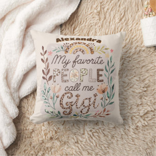 Coussin ❤️ Jour des mères GIGI personnalisées Anniversaire