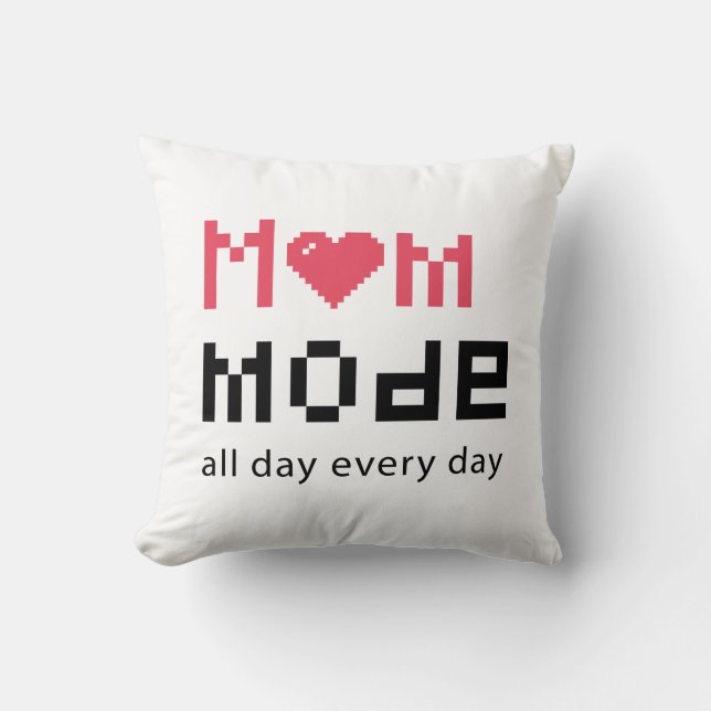 Coussin Jour des Mères mignonnes Gag drôle Moms Plaisanter (Recto)