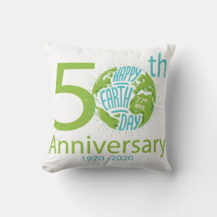 Coussin Jour des terres 50e anniversaire