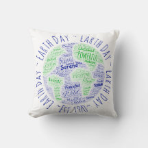 Jour des terres Word Art