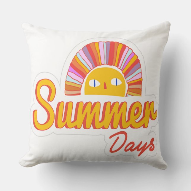 Coussin Jour d'été  (Recto)