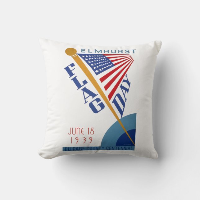 Coussin Jour du drapeau (Recto)