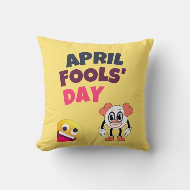 Coussin Jour du fou d'avril (Recto)