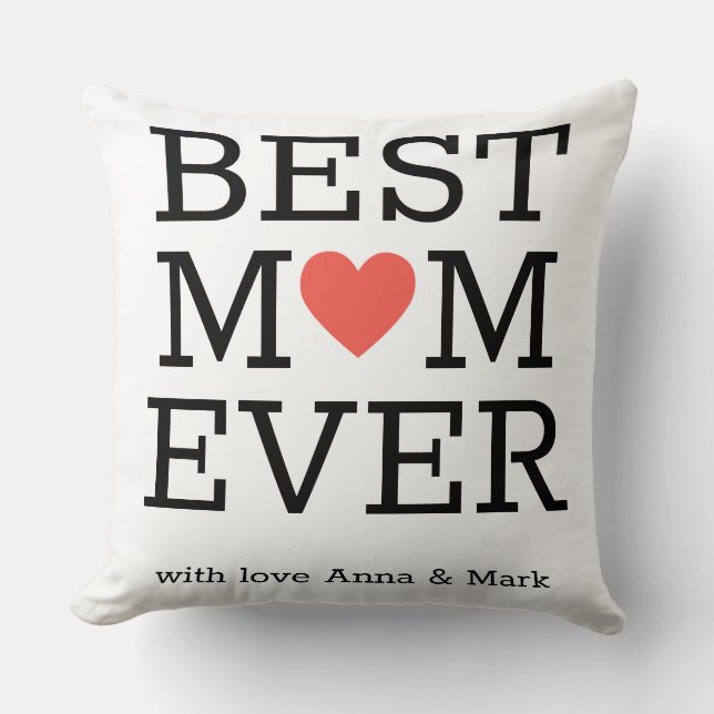 Coussin Jour le meilleur de maman jamais de mère (Recto)