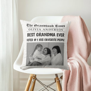 Coussin Journal personnalisé   Meilleur cadeau de grand-mè
