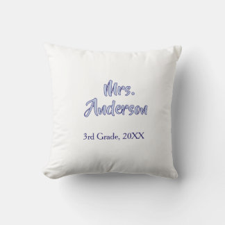 Coussin journee d'appréciation des professeurs mrs anderso