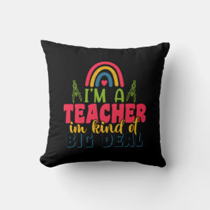 Coussin Journée de l'enseignant Je suis un enseignant dans