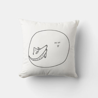 Coussin Journée de style rétro animal chien de compagnie s