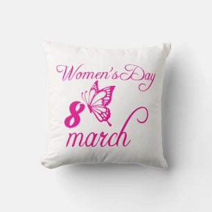 Coussin Journée internationale des femmes, 8 mars