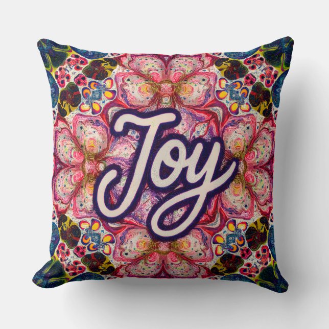 Coussin Joy Kaleidoscope Floral Pillow (Recto)