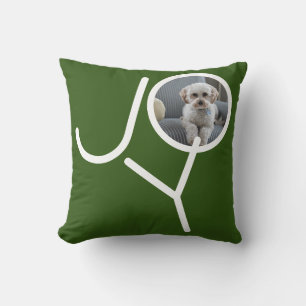 Coussin Joy Modèle photo Noël personnalisé