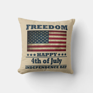 Coussin Joyeuse fête 4 juillet l'indépendance