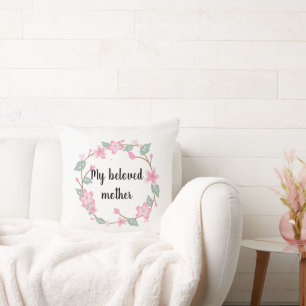 Coussin Joyeuse fête des Mères – Conception de salutation 