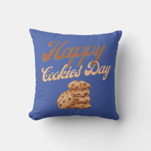 Coussin Joyeuse Journée des cookies, Journée nationale des