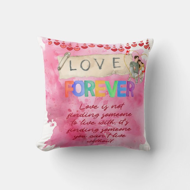 Coussin Joyeuse Saint-Valentin (Recto)