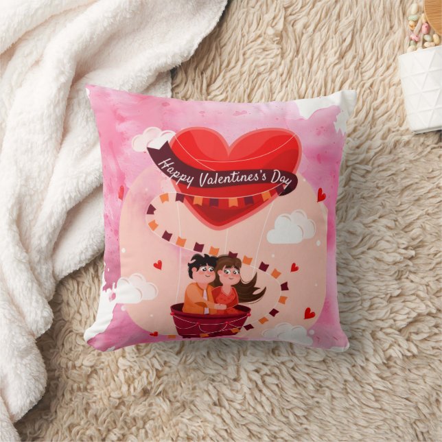 Coussin Joyeuse Saint-Valentin (Couverture)