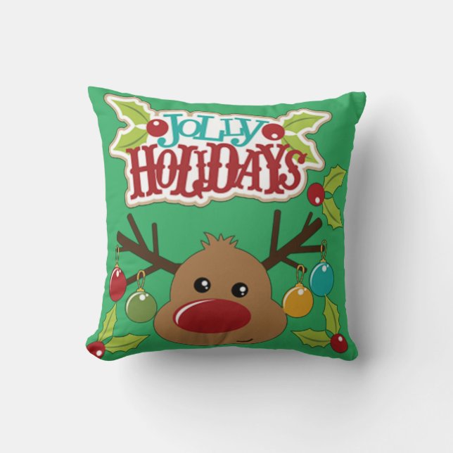 Coussin Joyeuses Fêtes (Recto)