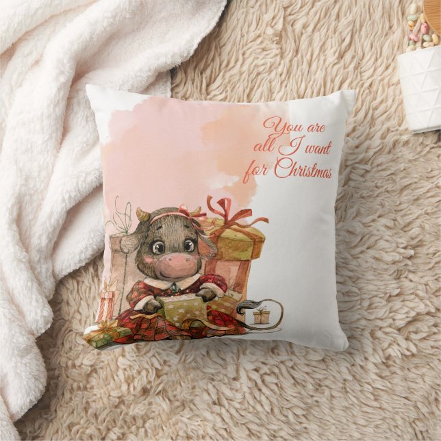 Coussin Joyeuses Fêtes de Noël (Couverture)
