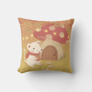 Coussin Joyeuses journées d'automne avec souris
