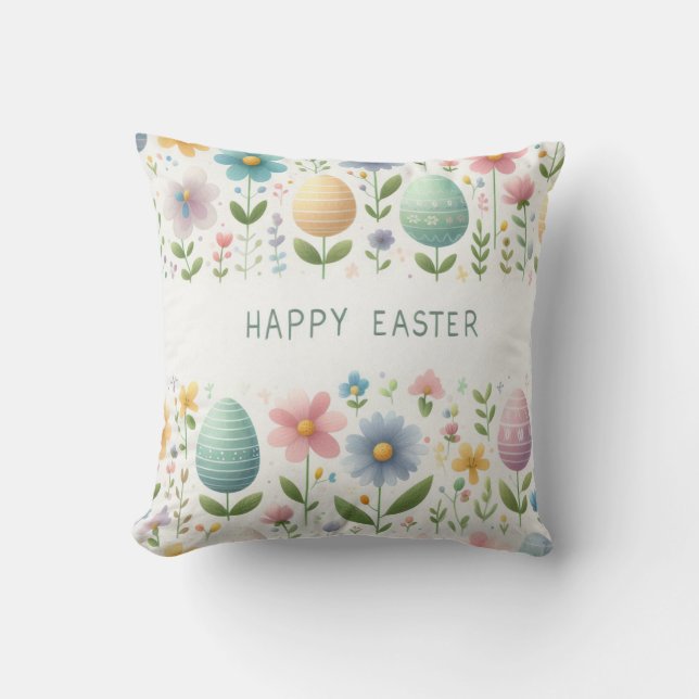 Coussin Joyeuses Pâques Fleurissent is not a good translat (Recto)